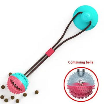 Dog Suction Cup Toy - Interactive Tug Ball for Teeth Cleaning
