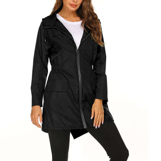 Waterproof Light Raincoat Hooded Windbreaker Mountaineering Jacket Women's Jacket Meifu Market