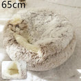 2-in-1 Dog & Cat Bed - Round Plush Warm Winter Pet House Meifu Market