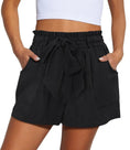 elastic waist shorts for women | drawstring casual shorts | summer solid color shorts | ultrasonic cleaning