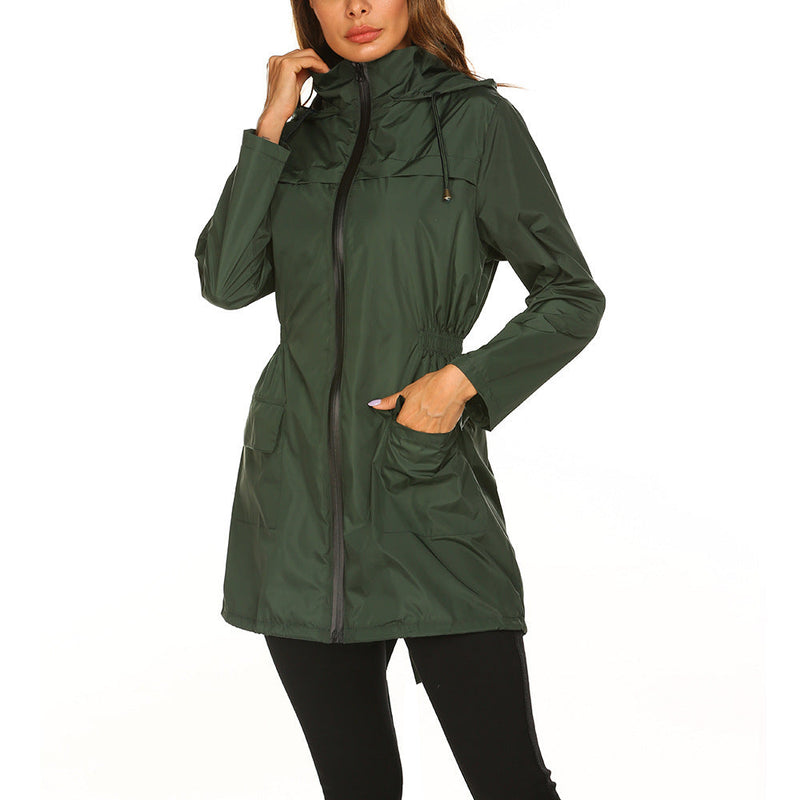 Waterproof Light Raincoat Hooded Windbreaker Mountaineering Jacket Women's Jacket Meifu Market