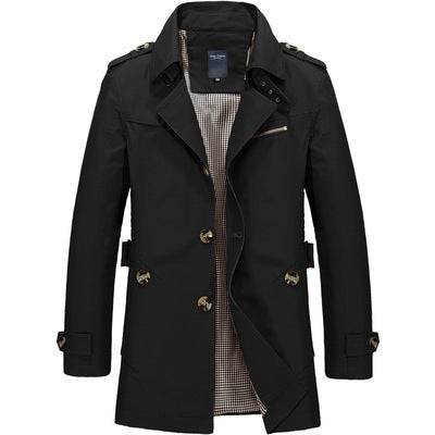 Men's casual jacket mid-length trench coat Meifu Market