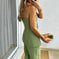 tube top and pants set | polyester spandex fabric | sleeveless button down top | ultrasonic cleaning
