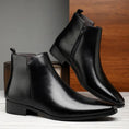 Plus Size High-top Leather Boots Men Meifu Market