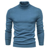 Men's Solid Color Slim Pullover Turtleneck Sweater Winter Casual Tops Clothing Meifu Market