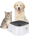 1.5L Cat Dog Water Bowl Carried Floating Bowl Anti - Overflow Slow Water Feeder Dispenser Pet Fountain ABS&PP Dog Supplies - Meifu Market