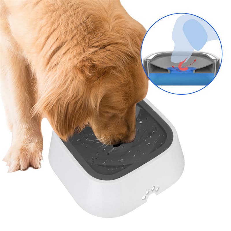 1.5L Cat Dog Water Bowl Carried Floating Bowl Anti - Overflow Slow Water Feeder Dispenser Pet Fountain ABS&PP Dog Supplies - Meifu Market