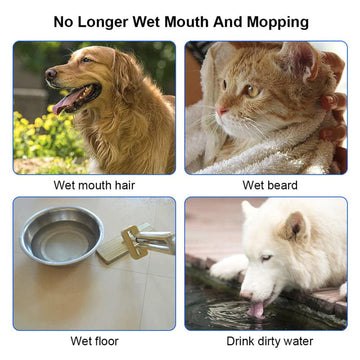 1.5L Cat Dog Water Bowl Carried Floating Bowl Anti - Overflow Slow Water Feeder Dispenser Pet Fountain ABS&PP Dog Supplies - Meifu Market