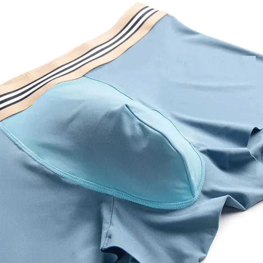 antibacterial fabric boxer briefs | mid-waist mens boxers | breathable cotton blend underwear | energy saving