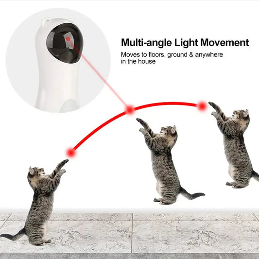 Automatic Laser Cat Toy - Interactive LED Pointer for Exercise & Play