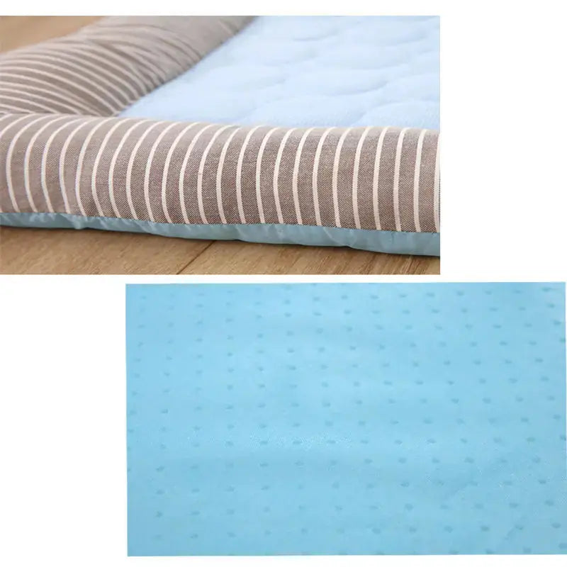 Pet Cooling Pad Bed For Dogs Cats Puppy Kitten Cool Mat Pet Blanket Ice Silk Material Soft For Summer Sleeping Blue Breathable Meifu Market