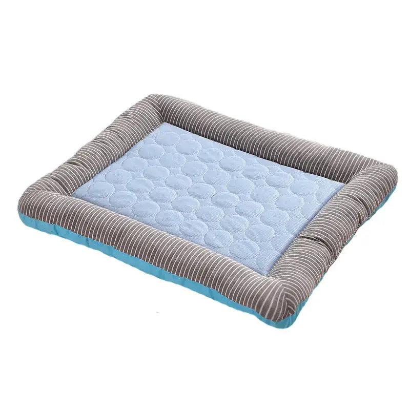 Pet Cooling Pad Bed For Dogs Cats Puppy Kitten Cool Mat Pet Blanket Ice Silk Material Soft For Summer Sleeping Blue Breathable Meifu Market