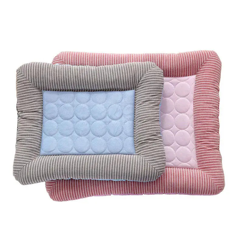 Pet Cooling Pad Bed For Dogs Cats Puppy Kitten Cool Mat Pet Blanket Ice Silk Material Soft For Summer Sleeping Blue Breathable Meifu Market