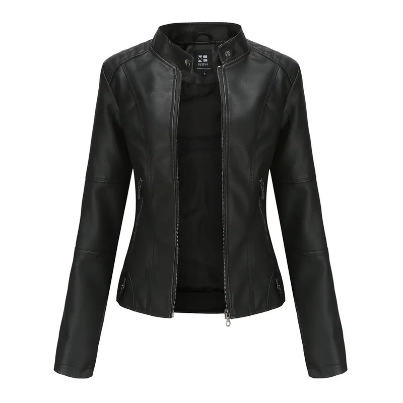 European And American Women's Leather Jackets Meifu Market