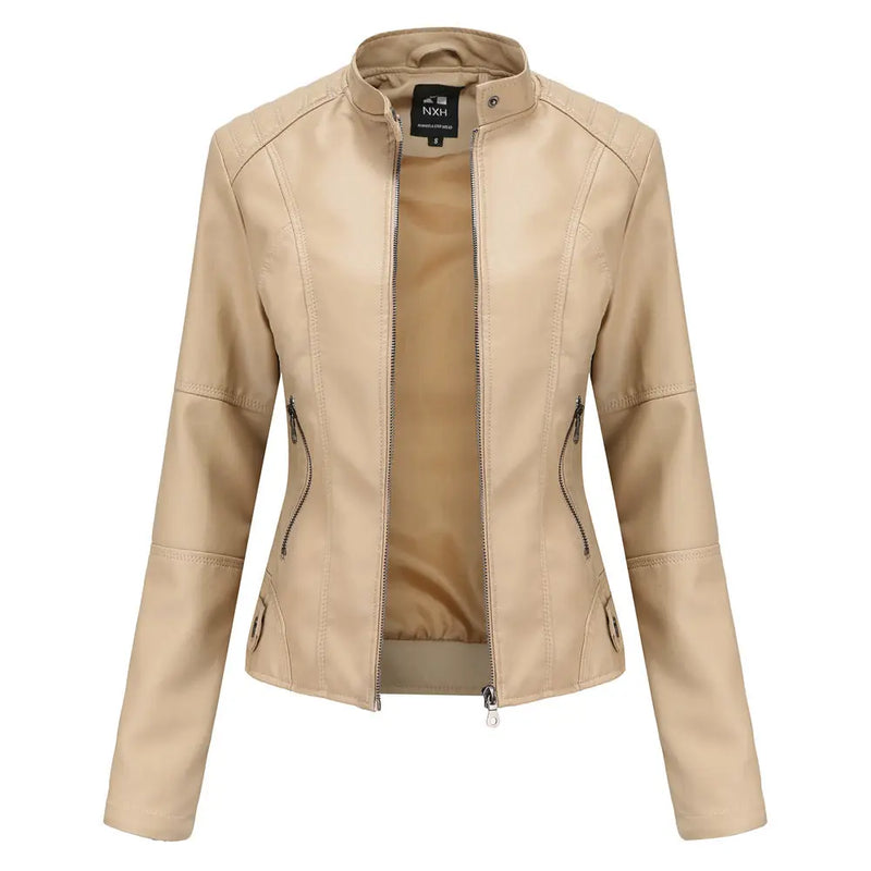 European And American Women's Leather Jackets Meifu Market