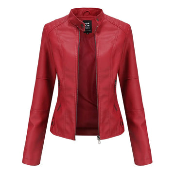 European And American Women's Leather Jackets Meifu Market
