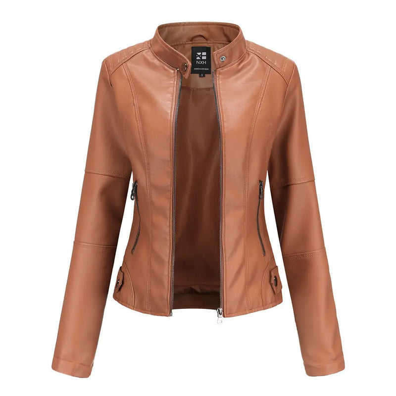 European And American Women's Leather Jackets Meifu Market