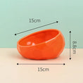Pet Supplies Bowl Ceramic Cat Bowl Dog Bowl Oblique Mouth Meifu Market