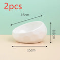 Pet Supplies Bowl Ceramic Cat Bowl Dog Bowl Oblique Mouth Meifu Market
