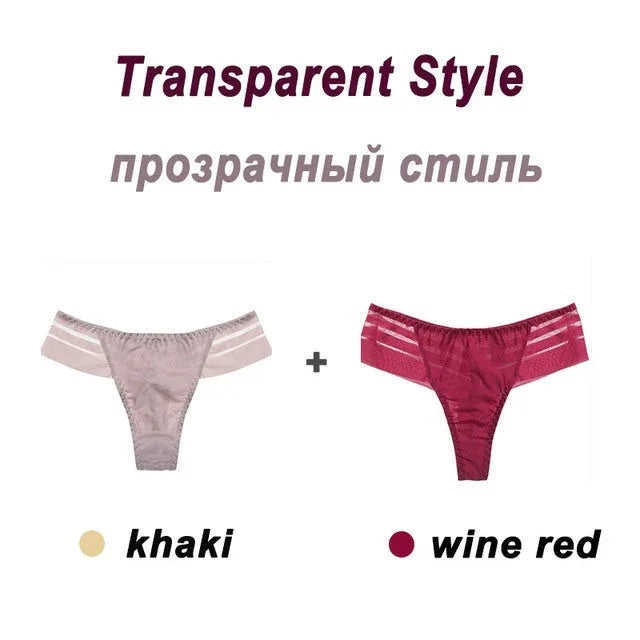 Underpants Seamless Thong Lady Ladies Lace Panties For Women Coffee Meifu Market