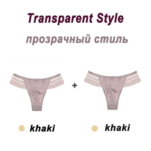 Underpants Seamless Thong Lady Ladies Lace Panties For Women Coffee Meifu Market