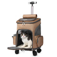 Portable Folding Trolley Pet Backpack Traveling Cat Backpack With Universal Wheel Trolley Pet Bag Meifu Market