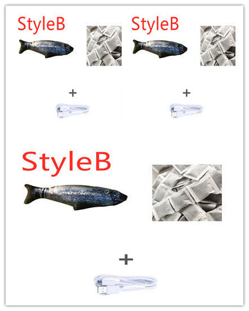 Electric Fish Cat Toy - Jumping Simulation Interactive USB Rechargeable