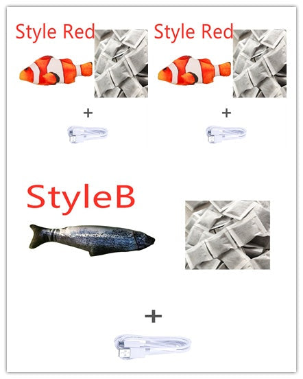 Electric Fish Cat Toy - Jumping Simulation Interactive USB Rechargeable Meifu Market