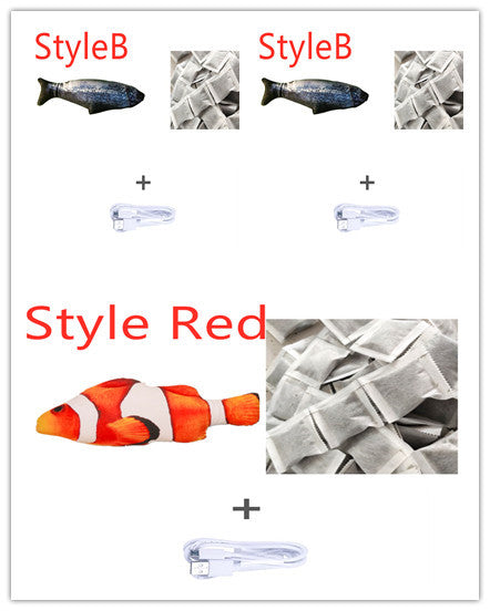 Electric Fish Cat Toy - Jumping Simulation Interactive USB Rechargeable Meifu Market