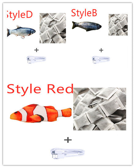 Electric Fish Cat Toy - Jumping Simulation Interactive USB Rechargeable Meifu Market