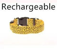 LED Dog Collar Safety Adjustable Nylon Leopard Pet Collar Meifu Market