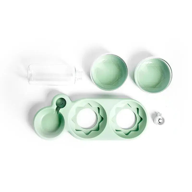 Pet Cat Bowl Automatic Feeder Dog Cat Food Bowl With Water Fountain Double Bowl Drinking Raised Stand Meifu Market