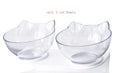 New Inclined Food Cat Ear Oblique Mouth Transparent Single Pet Bowl Meifu Market