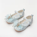 Spring New Girls' Single Shoes Cute Bow Rhinestone Soft Sole Flat Shoes 