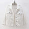 Women'S Plus Size Denim Jacket White Meifu Market