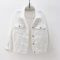 Women'S Plus Size Denim Jacket White Meifu Market