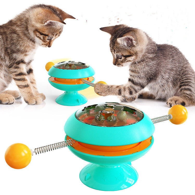 Rotatable Cat Toys Supplies With Catnip Interactive Training Toys For Cats Kitten Cat Accessories Pet Products Meifu Market