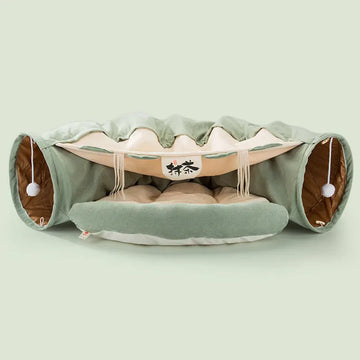 Cat Tunnel - Collapsible Play Tube Washable Interactive Toy