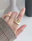 Big Wide Finger Ring Jewelries