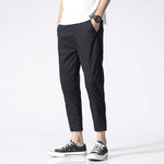 Tapered Cropped Chinos – Men's Cotton Ankle-Length Street Pants