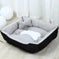 Large Dog Teddy Dog Pet Kennel Grey kennel - side view showing details