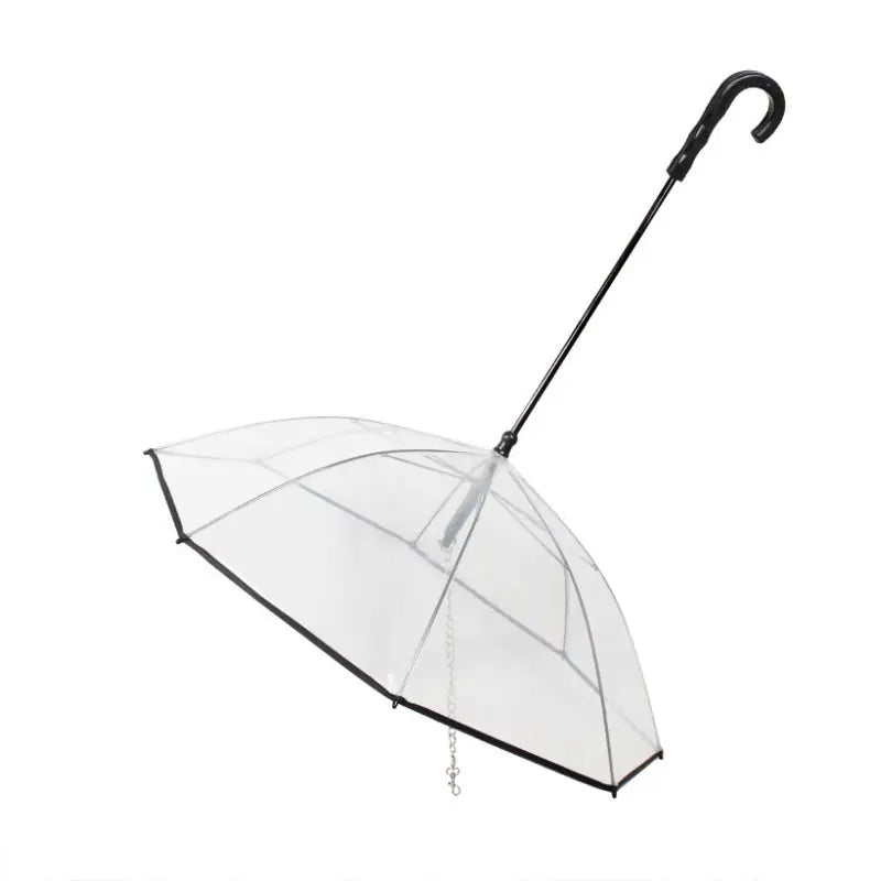 Dog's Transparent Umbrella With Traction Chain Removable Umbrella Pet Products Meifu Market