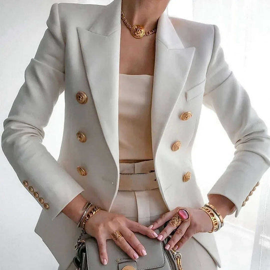 Women's New Solid Color Fashion Casual Suit Short Jacket Meifu Market