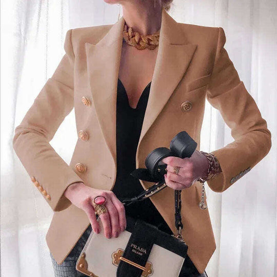Women's New Solid Color Fashion Casual Suit Short Jacket Meifu Market
