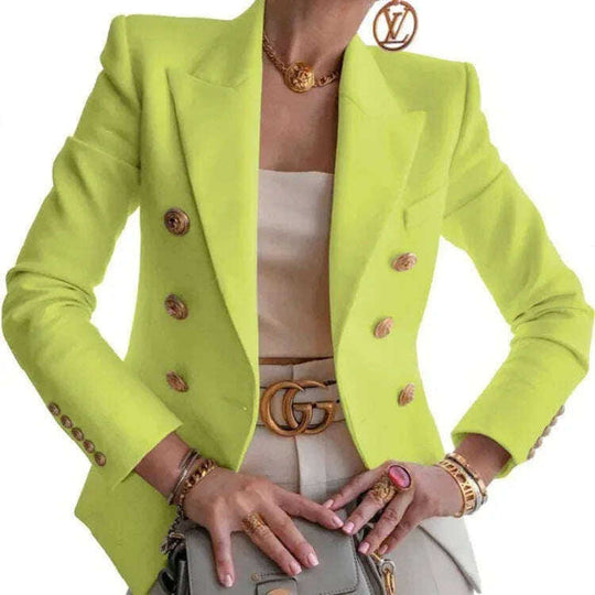 Women's New Solid Color Fashion Casual Suit Short Jacket Meifu Market