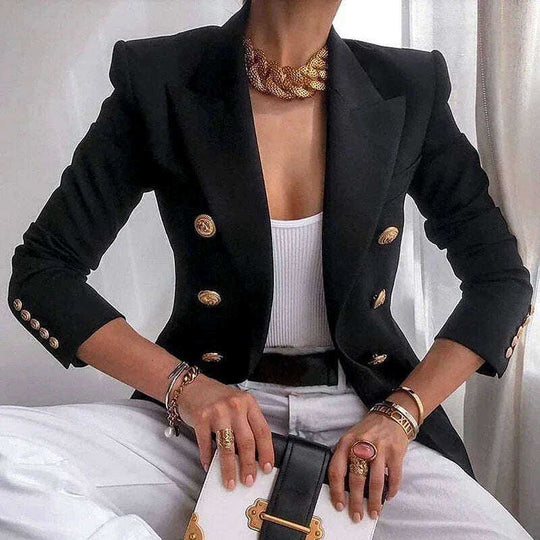 Women's New Solid Color Fashion Casual Suit Short Jacket Meifu Market