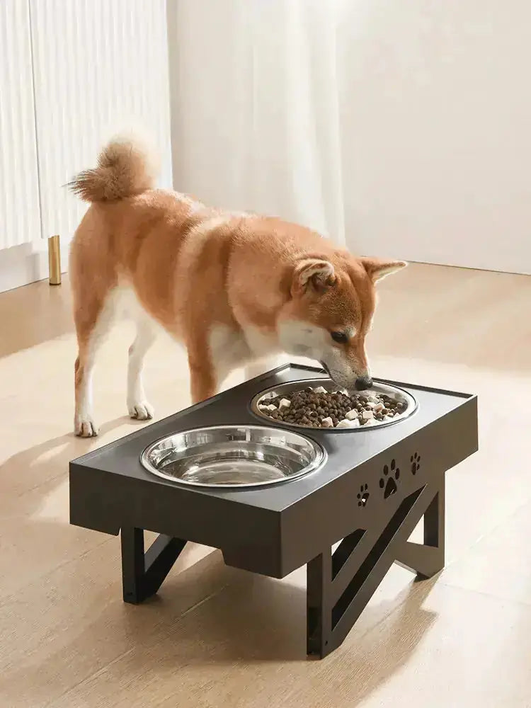 Pet Bowl Dog Bowl Pet Feeder Stainless Steel Bowl Folding Bowl - stainless steel elevated dog bowls with adjustable height stand
