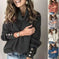 Women's Lapel Pullover Knit Sweater Meifu Market
