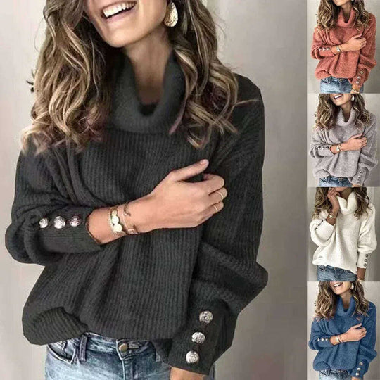 Women's Lapel Pullover Knit Sweater Meifu Market