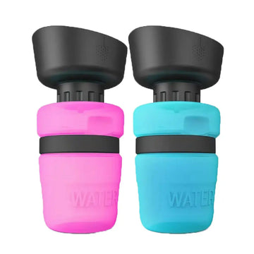 Dog Water Bottle - Foldable Travel Dispenser Portable 520ml